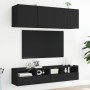 Wand-TV-Möbel 2 Stk. Ingenieurholz schwarz 40x30x30 cm von , TV-Möbel - Ref: Foro24-836843, Preis: 42,33 €, Rabatt: %