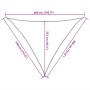 Toldo de vela HDPE gris taupe 160 g/m² 3,5x3,5x4,9 m