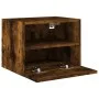 Wall-mounted TV unit in smoked oak engineered wood, 40x30x30 cm. by , TV Furniture - Ref: Foro24-836848, Price: 27,33 €, Disc...