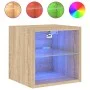 Wandfernseher Möbel LED-Leuchten 2 Stück Sonoma Eiche 30x28,5x30 cm von , TV-Möbel - Ref: Foro24-836978, Preis: 38,54 €, Raba...
