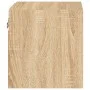 Wall-mounted TV furniture with LED lights, 2 units Sonoma oak 30x28.5x30 cm by , TV Furniture - Ref: Foro24-836978, Price: 38...