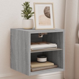 Muebles TV de pared luces LED 2 uds gris Sonoma 30x28,5x30 cm de , Muebles TV - Ref: Foro24-836984, Precio: 40,17 €, Descuent...