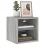 Wall-mounted TV furniture with LED lights 2 units Sonoma gray 30x28.5x30 cm by , TV Furniture - Ref: Foro24-836984, Price: 39...