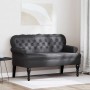Banco Chesterfield Negro 119.5 x 64.5 x 75 cm Cuero sintético en Bancos | Comprar online en Foro24