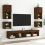 Wandfernseher Möbel LED-Leuchten 2 Stück braune Eiche 30x28,5x30 cm von , TV-Möbel - Ref: Foro24-836986, Preis: 40,39 €, Raba...