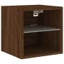 Muebles TV de pared luces LED 2 uds roble marrón 30x28,5x30 cm de , Muebles TV - Ref: Foro24-836986, Precio: 39,88 €, Descuen...