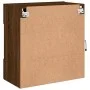 Wand-TV-Möbel mit LED-Leuchten, braune Eiche 58,5x30x60,5 cm von , TV-Möbel - Ref: Foro24-837098, Preis: 55,18 €, Rabatt: %