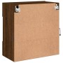 Wand-TV-Möbel mit LED-Leuchten, braune Eiche 58,5x30x60,5 cm von , TV-Möbel - Ref: Foro24-837098, Preis: 55,87 €, Rabatt: %