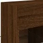 Wand-TV-Möbel mit LED-Leuchten, braune Eiche 58,5x30x60,5 cm von , TV-Möbel - Ref: Foro24-837098, Preis: 55,18 €, Rabatt: %