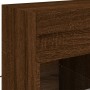 Wand-TV-Möbel mit LED-Leuchten, braune Eiche 58,5x30x60,5 cm von , TV-Möbel - Ref: Foro24-837098, Preis: 55,87 €, Rabatt: %