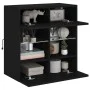 Mueble de TV de pared con luces LED negro 58,5x30x60,5 cm de , Muebles TV - Ref: Foro24-837093, Precio: 56,68 €, Descuento: %