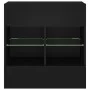 Mueble de TV de pared con luces LED negro 58,5x30x60,5 cm de , Muebles TV - Ref: Foro24-837093, Precio: 56,68 €, Descuento: %
