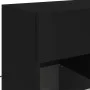 Mueble de TV de pared con luces LED negro 58,5x30x60,5 cm de , Muebles TV - Ref: Foro24-837093, Precio: 56,68 €, Descuento: %