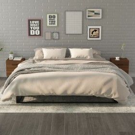 Nightstand 2 units brown oak 40x35x47.5 cm by vidaXL, Nightstands - Ref: Foro24-817296, Price: 76,69 €, Discount: %