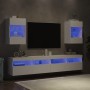 Wand-TV-Möbel mit LED-Leuchten 2 Stück weiß 40x30x60,5 cm von , TV-Möbel - Ref: Foro24-837079, Preis: 114,05 €, Rabatt: %