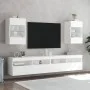 Muebles de TV de pared con luces LED 2 uds blanco 40x30x60,5 cm de , Muebles TV - Ref: Foro24-837079, Precio: 107,25 €, Descu...
