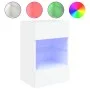 Muebles de TV de pared con luces LED 2 uds blanco 40x30x60,5 cm de , Muebles TV - Ref: Foro24-837079, Precio: 107,25 €, Descu...