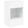 Muebles de TV de pared con luces LED 2 uds blanco 40x30x60,5 cm de , Muebles TV - Ref: Foro24-837079, Precio: 107,25 €, Descu...