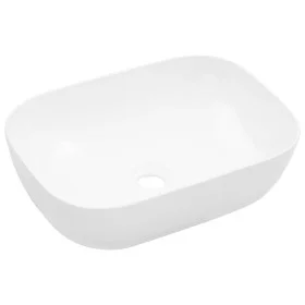 Waschbecken 45,5x32x13 cm aus weißer Keramik von vidaXL, Sinkt - Ref: Foro24-143915, Preis: 85,53 €, Rabatt: %