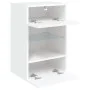 Wall-mounted TV cabinets with LED lights 2 units white 40x30x60.5 cm by , TV Furniture - Ref: Foro24-837079, Price: 107,25 €,...