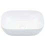 Waschbecken 45,5x32x13 cm aus weißer Keramik von vidaXL, Sinkt - Ref: Foro24-143915, Preis: 76,40 €, Rabatt: %