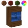 Wandfernseher Möbel LED-Leuchten 2 Stück braune Eiche 40x30x60,5 cm von , TV-Möbel - Ref: Foro24-837091, Preis: 91,92 €, Raba...