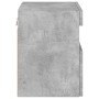 Wall-mounted TV stand with LED lights in concrete gray, 40x30x40 cm. by , TV Furniture - Ref: Foro24-837175, Price: 34,84 €, ...