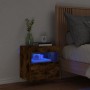 Wand-TV-Möbel mit LED-Leuchten, geräucherte Eiche 40x30x40 cm von , TV-Möbel - Ref: Foro24-837177, Preis: 35,14 €, Rabatt: %