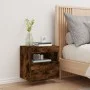 Mueble de TV de pared con luces LED roble ahumado 40x30x40 cm de , Muebles TV - Ref: Foro24-837177, Precio: 34,69 €, Descuent...