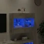 Mueble TV de pared con luces LED gris hormigón 78,5x30x60,5 cm de , Muebles TV - Ref: Foro24-837102, Precio: 64,51 €, Descuen...