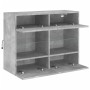 Wand-TV-Möbel mit betongrauen LED-Leuchten 78,5x30x60,5 cm von , TV-Möbel - Ref: Foro24-837102, Preis: 65,28 €, Rabatt: %
