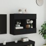 Wand-TV-Möbel mit schwarzen LED-Leuchten 78,5x30x60,5 cm von , TV-Möbel - Ref: Foro24-837100, Preis: 67,95 €, Rabatt: %