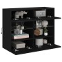 Wand-TV-Möbel mit schwarzen LED-Leuchten 78,5x30x60,5 cm von , TV-Möbel - Ref: Foro24-837100, Preis: 67,95 €, Rabatt: %
