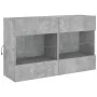 Wand-TV-Möbel mit betongrauen LED-Leuchten 98,5x30x60,5 cm von , TV-Möbel - Ref: Foro24-837109, Preis: 87,36 €, Rabatt: %