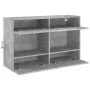 Wand-TV-Möbel mit betongrauen LED-Leuchten 98,5x30x60,5 cm von , TV-Möbel - Ref: Foro24-837109, Preis: 87,36 €, Rabatt: %