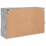 Wand-TV-Möbel mit betongrauen LED-Leuchten 98,5x30x60,5 cm von , TV-Möbel - Ref: Foro24-837109, Preis: 87,36 €, Rabatt: %