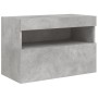 Wand-TV-Möbel mit betongrauen LED-Leuchten 60x30x40 cm von , TV-Möbel - Ref: Foro24-837189, Preis: 45,54 €, Rabatt: %