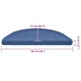 Alfombrillas para escaleras 20 unidades 56x17x3 cm Azul Semicircular en Alfombrillas para escalones | Comprar online en Foro24