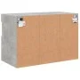Wall-mounted TV stand with LED lights in concrete gray, 60x30x40 cm. by , TV Furniture - Ref: Foro24-837189, Price: 44,89 €, ...
