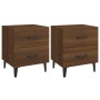 Nightstand 2 units brown oak 40x35x47.5 cm by vidaXL, Nightstands - Ref: Foro24-817296, Price: 76,69 €, Discount: %