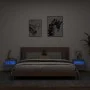 Wall-mounted TV furniture with LED lights 2 units Sonoma gray 40x30x40 cm by , TV Furniture - Ref: Foro24-837180, Price: 60,6...