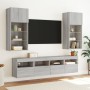 Wandfernseher Möbel LED-Leuchten 2 Stück Sonoma grau 40x30x40 cm von , TV-Möbel - Ref: Foro24-837180, Preis: 61,38 €, Rabatt: %