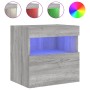 Wandfernseher Möbel LED-Leuchten 2 Stück Sonoma grau 40x30x40 cm von , TV-Möbel - Ref: Foro24-837180, Preis: 61,38 €, Rabatt: %