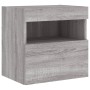 Wandfernseher Möbel LED-Leuchten 2 Stück Sonoma grau 40x30x40 cm von , TV-Möbel - Ref: Foro24-837180, Preis: 61,38 €, Rabatt: %