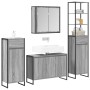 Juego de muebles de baño Gris Sonoma Madera de ingeniería en Tocadores de baño | Comprar online en Foro24