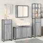 Juego de muebles de baño Gris Sonoma Madera de ingeniería en Tocadores de baño | Comprar online en Foro24
