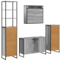 Juego de muebles de baño Gris Sonoma Madera de ingeniería en Tocadores de baño | Comprar online en Foro24