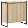 Juego de muebles de baño Roble Sonoma Madera de ingeniería en Tocadores de baño | Comprar online en Foro24