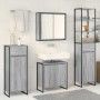 Juego de muebles de baño Gris Sonoma Madera de ingeniería en Tocadores de baño | Comprar online en Foro24