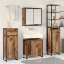 Juego de muebles de baño Madera vieja Madera de ingeniería en Tocadores de baño | Comprar online en Foro24